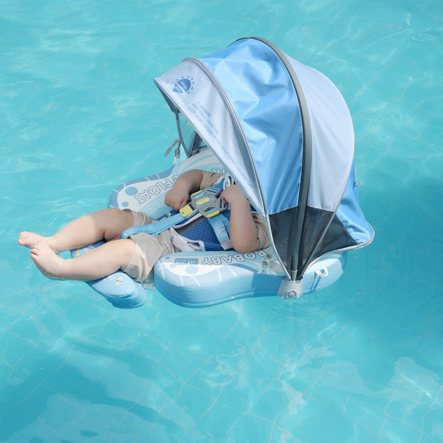 Mambobaby Float Ultra Baby Swim Float Butterfly Sky Blue